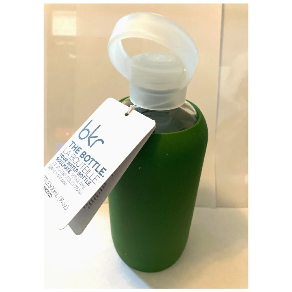 BKR Glass Water Bottle Fern Green 16oz/500ml